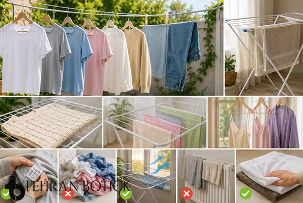 چگونه لباس‌ها را به‌درستی خشک کنیم؟